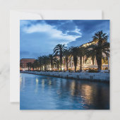 Carte Promenade de Split en Croatie (Dos)