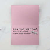 Carte Promenade des éléphants (pour la Fête des mères) (Intérieur)