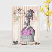 Carte Promenade matinale sur les Champs-Élysées Joyeux N (Fleur jaune)