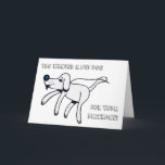 Carte Promenades, Doggy.<br><div class="desc">Un nouveau chien de compagnie,  mais beaucoup plus facile à posséder! Une carte d'anniversaire pour vous sortir de l'hameçon,  bon cadeau!</div>