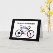 Carte Promenez-vous sur les sentiers à vélo meilleur ami (Fleur jaune)