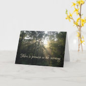 Carte Promesse au matin (Fleur jaune)