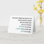 Carte Promesse de force confort et lumière (Fleur jaune)