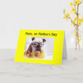 CARTE PROMESSE DE LA JOURNÉE DE LA MÈRE DE L'ENFANT (Fleur jaune)