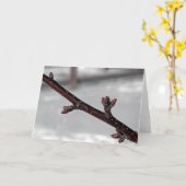 Carte Promesse du printemps (Fleur jaune)