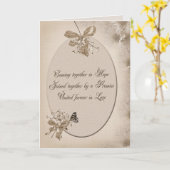 Carte Promesse mariage D'Amour (Fleur jaune)