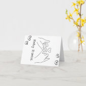 Carte Promesse Pinky (Fleur jaune)