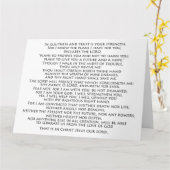 Carte Promesses de l'Écriture de Dieu Bible Big Greeting (Fleur jaune)