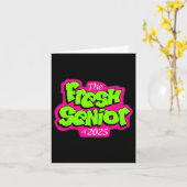 Carte Promo 2025 Senior Fresh Style Télé Rétro Années 90 (Fleur jaune)