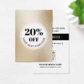 Carte Promo Code Gold Polka Dot (Bureau)