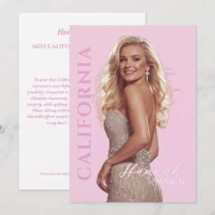 Carte promo d'autographe de titulaire de titre de