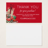 Carte promo de Noël (Devant & derrière)