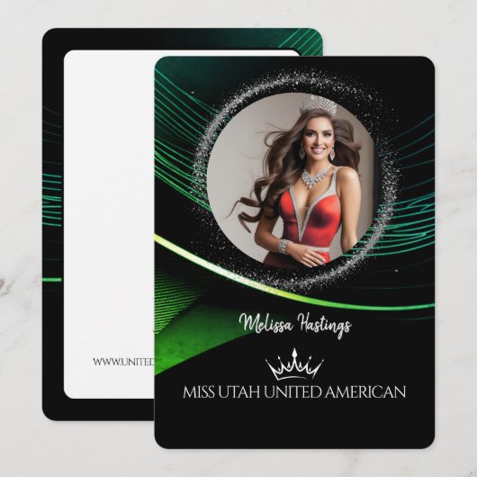 Carte promo Emerald Dust Pageant Premium (Devant / Derrière)