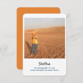 carte promo photo (Devant / Derrière)