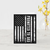 Carte Promoted To Dad 2023 Funny Shirt For New Dad (Fleur jaune)