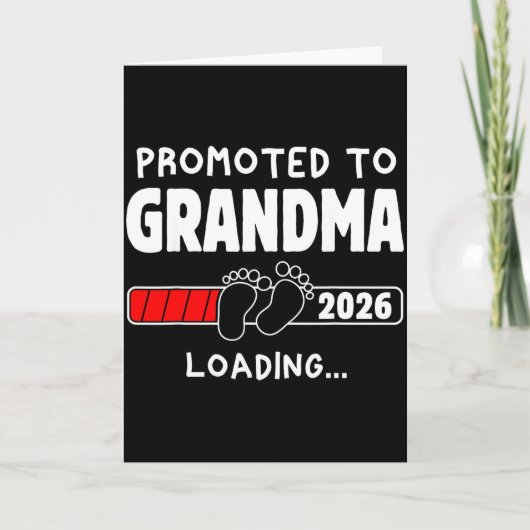 Carte Promoted To Grandma Est 2026 Soon To Be New Grandm (Devant)