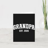 Carte Promoted To Grandpa Est. 2026 Grandparent Baby Ann (Devant)