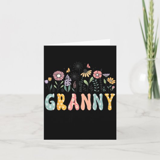 Carte Promoted To Granny Est. 2026 Daisy Floral Wildflow (Devant)