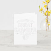 Carte Promoted To Great Grandpa Est. 2026 Funny Soon To (Fleur jaune)