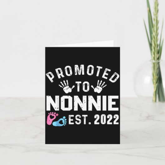 Carte Promoted To Nonnie Est 2022 Funny New Nonnie (Devant)