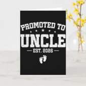 Carte Promoted To Uncle 2026 Soon To Be Uncle Fathers Da (Fleur jaune)
