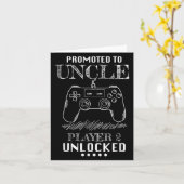 Carte Promoted To Uncle Player 2 Unlock Shirt New Uncle  (Fleur jaune)