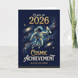 Carte Promotion 2026 Réussite Cosmique Diplômés