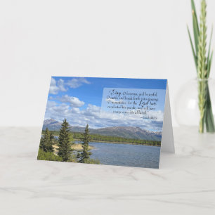 Carte Promotion de l'écriture Lac et Montagnes de l'Alas