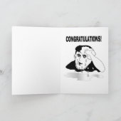 Carte promotion d'emploi drôle réussite (Intérieur)