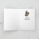 Carte Promotion Félicitations Raccoons Baisers (Intérieur)