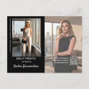 Carte promotionnelle d'acteur   Carte postale comp