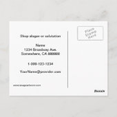 Carte promotionnelle de boutique de courtepointes (Dos)