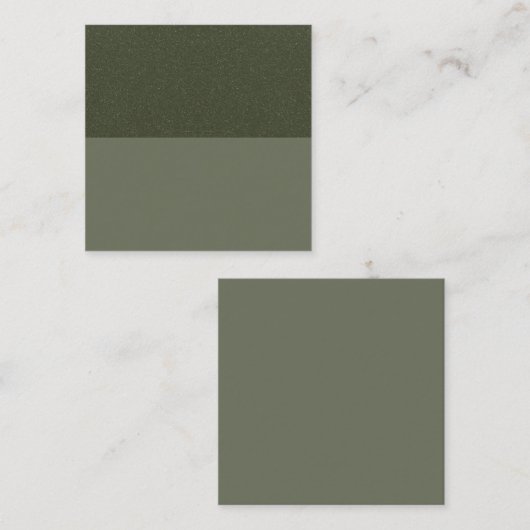 Carte promotionnelle verte mousse texturée – Perso (Devant / Derrière)