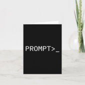 Carte Prompt Coder Gift For Ai Prompt Engineer & Hac (Devant)