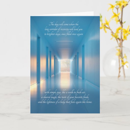Carte Prompt rétablissement Sentimental Long Couloir de  (Fleur jaune)