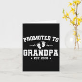 Carte Promu À Grand-Père Est 2026 Annonce De Grossesse (Fleur jaune)