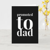 Carte Promu À Papa Nouveau Papa (Fleur jaune)