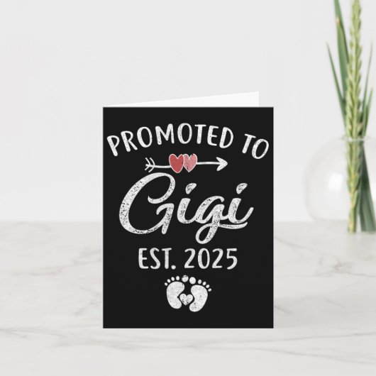 Carte Promu Gigi Est 2025 Drôle Première Fois Mères (Devant)
