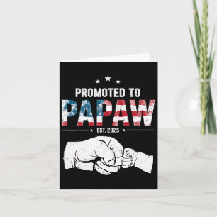 Carte Promu Papaw Est 2025 Première fois père Papaw