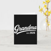 Carte Promue Grand-mère 2026 Cute Future (Fleur jaune)