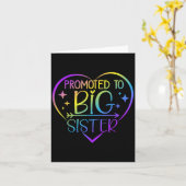 Carte Promue Grande Soeur - Naissance Bébé Annonce (Fleur jaune)