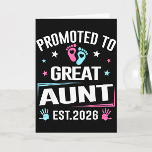 Carte Promue Grande Tante Est 2026 Annonce de Grossesse