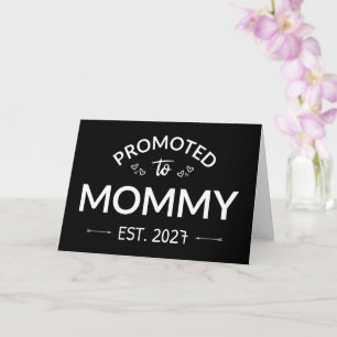 Carte Promue Maman en 2027 Annonce de Nouvelle Maman II