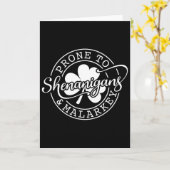 Carte Prone To Shenanigans And Malarkey St Patricks Day  (Fleur jaune)