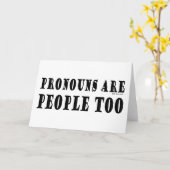 Carte Pronouns (Fleur jaune)