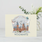 Carte Property of Hogwarts Cartoon Graphic (Debout devant)