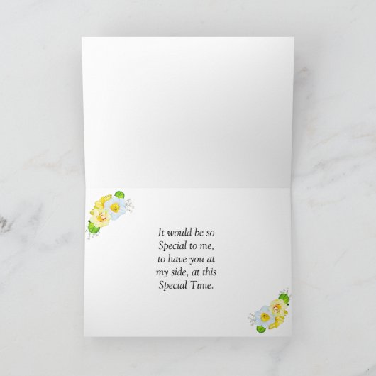 Carte Proposition de Bridesmaid (Intérieur)