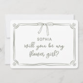 Carte Proposition de Fille à la corbeille à la coquette  (Devant)