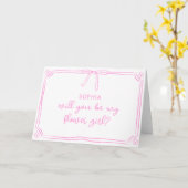 Carte Proposition de Fille à la corbeille à la coquette (Fleur jaune)