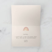 Carte Proposition de Fille Arc-en-ciel rose pâle en terr (Intérieur)